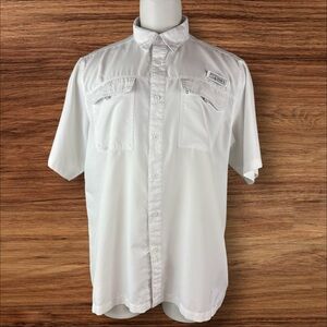 Habit Shirt Mens XL White Vented Fishing Solar Factor 40+ Short Sleeve (448)